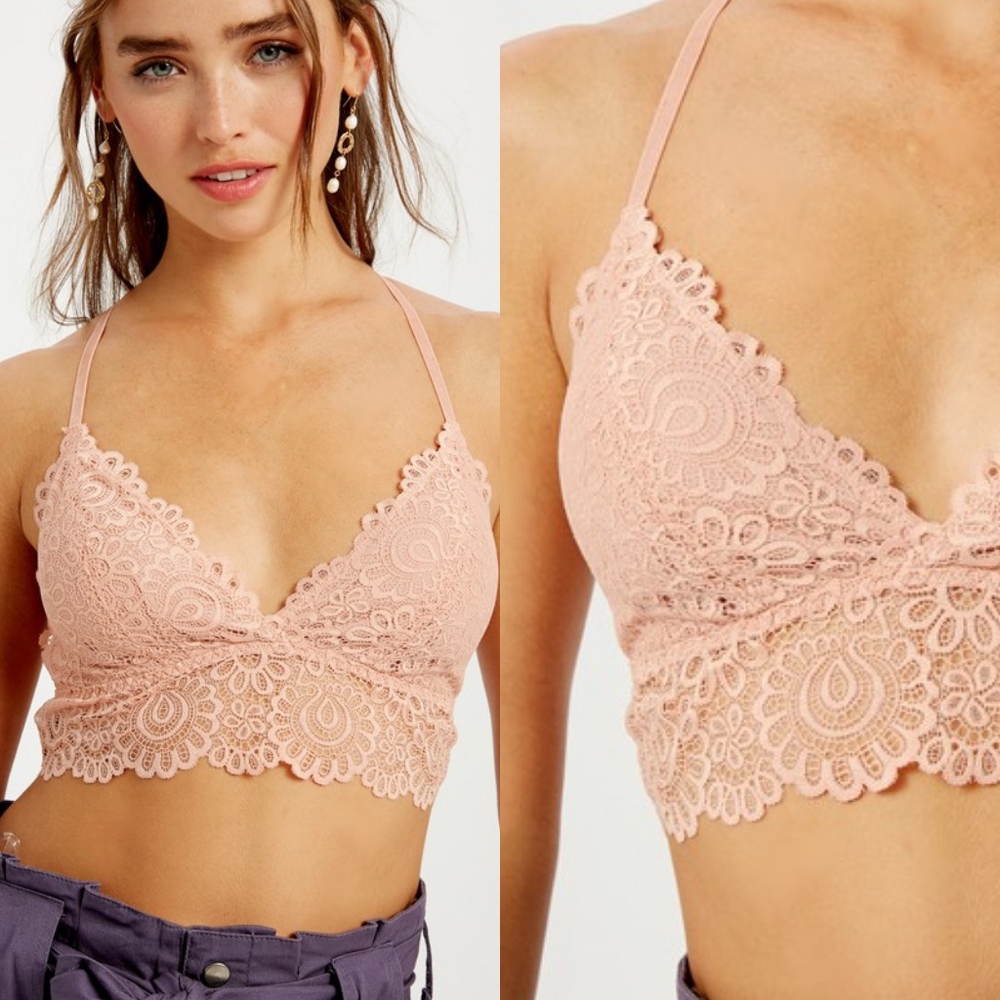 NEW Blush Pink Lace Bralette